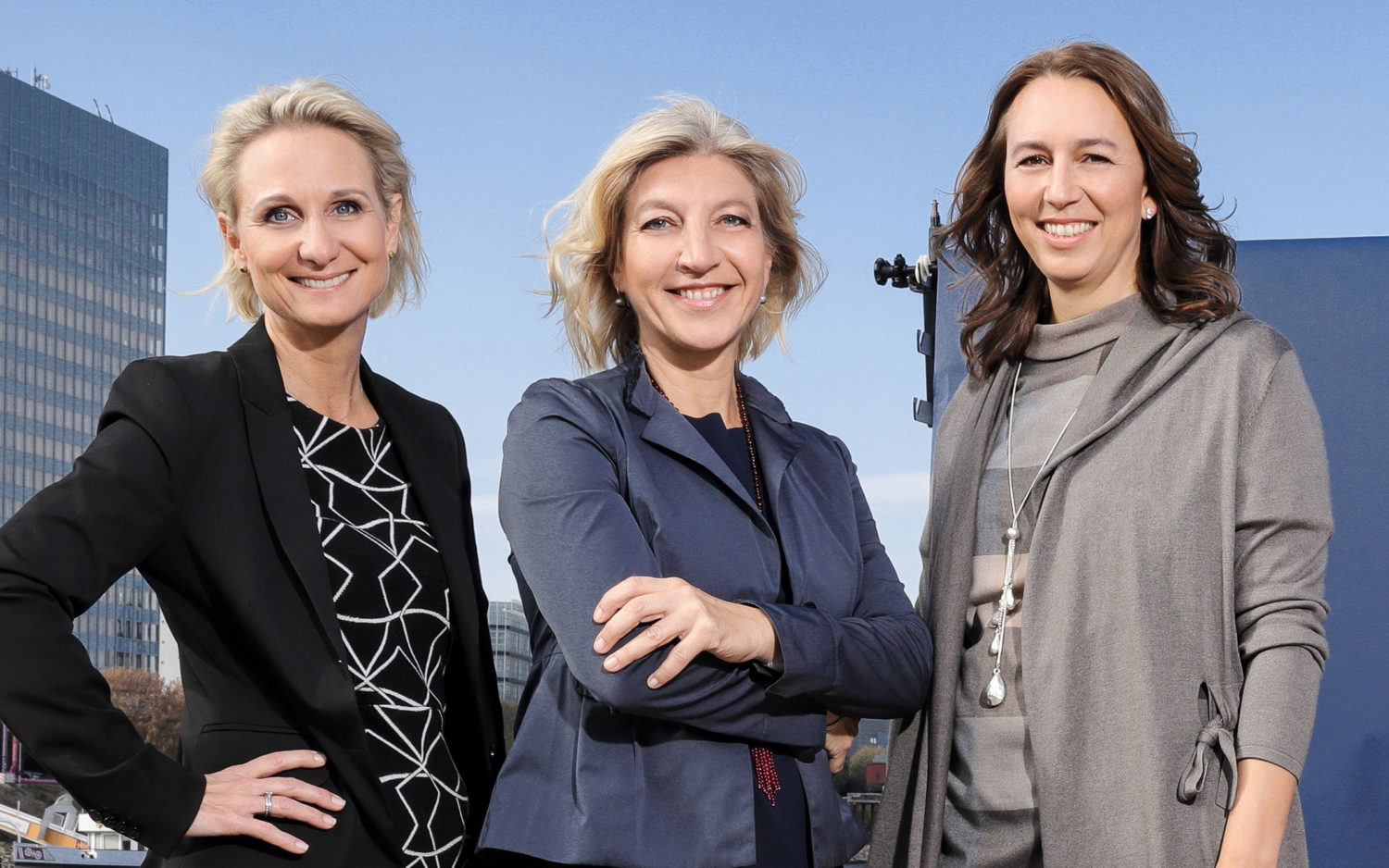 The LOOQ team. From left: Elena Bichelmeier, Caroline Trost and Katja Tricks.